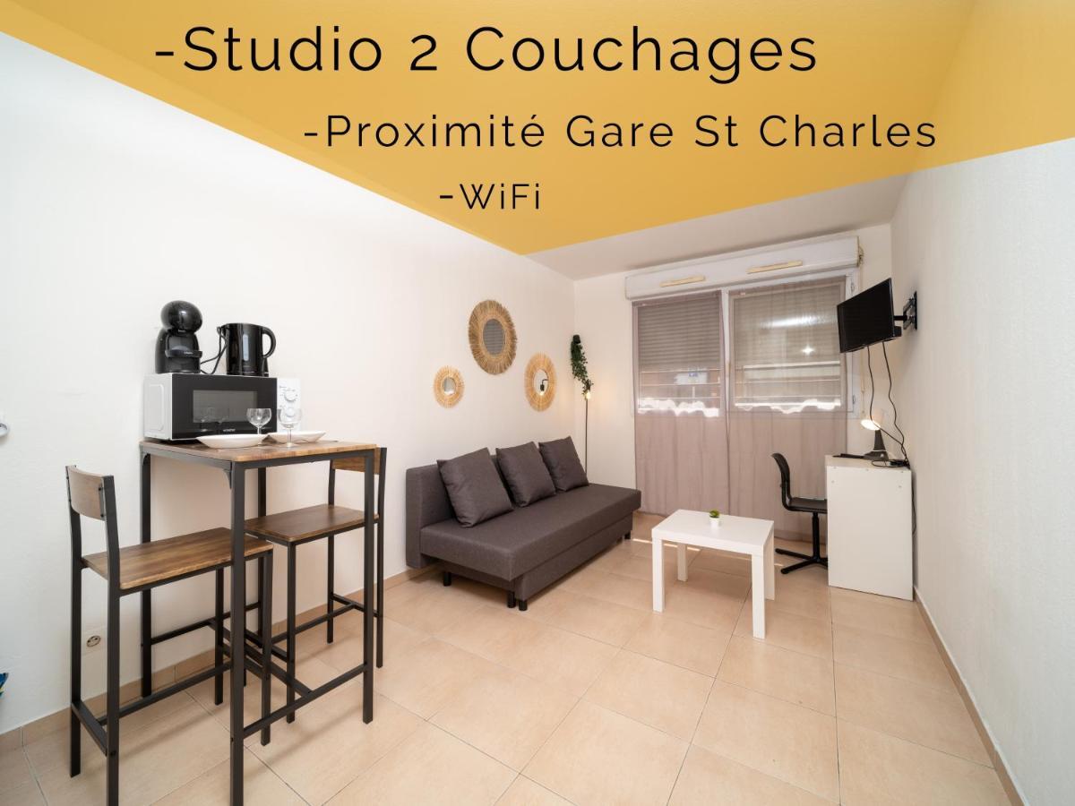 Appartement Climatise Avec Parking A 6Min A Pied De La Gare St Charles Marsella Exterior foto