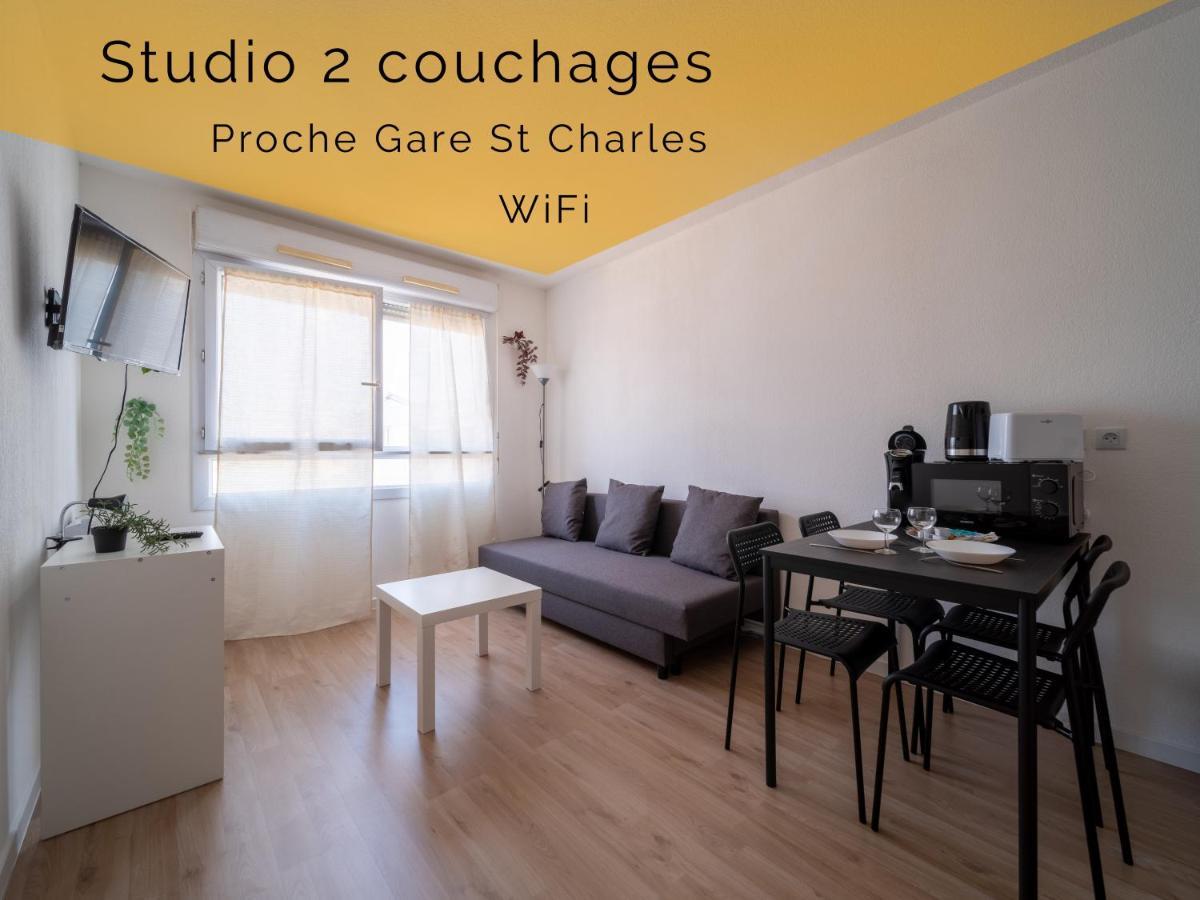 Appartement Climatise Avec Parking A 6Min A Pied De La Gare St Charles Marsella Exterior foto